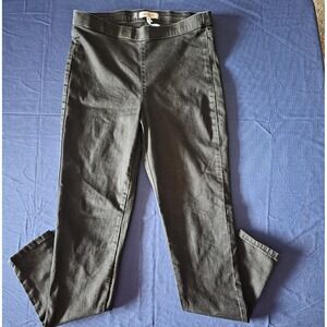 Jennifer Lopez Womens High Rise Pull On Jeggings Black Skinny Denim Pants Size 8